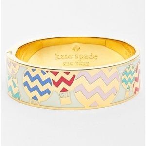 Kate Spade Get Carried Away Hot Air Balloon Bangle Idiom Bracelet Rare